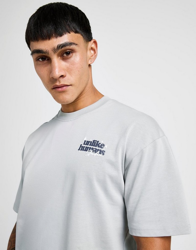 Tricou pentru bărbați UNLIKE HUMANS TRICOU CRAFTED TEE GRY-HIR ULHTM10325020 Gri