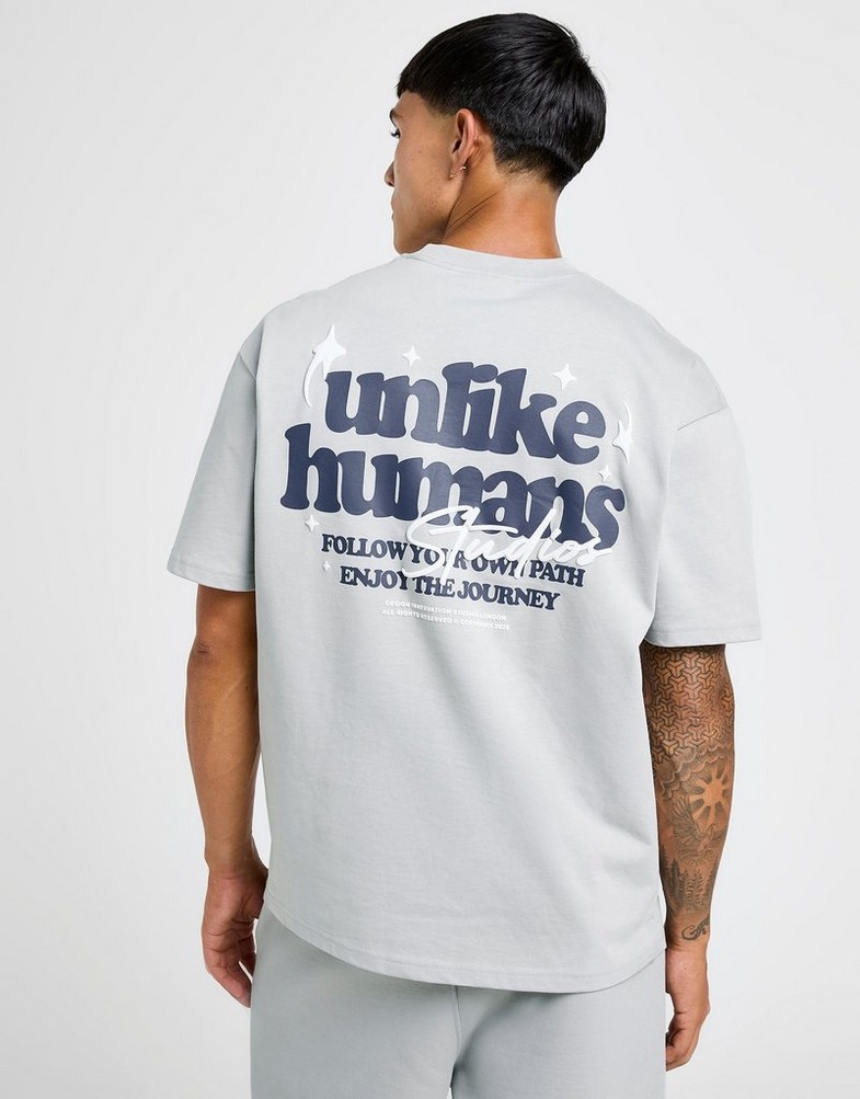 Tricou pentru bărbați UNLIKE HUMANS TRICOU CRAFTED TEE GRY-HIR ULHTM10325020 Gri