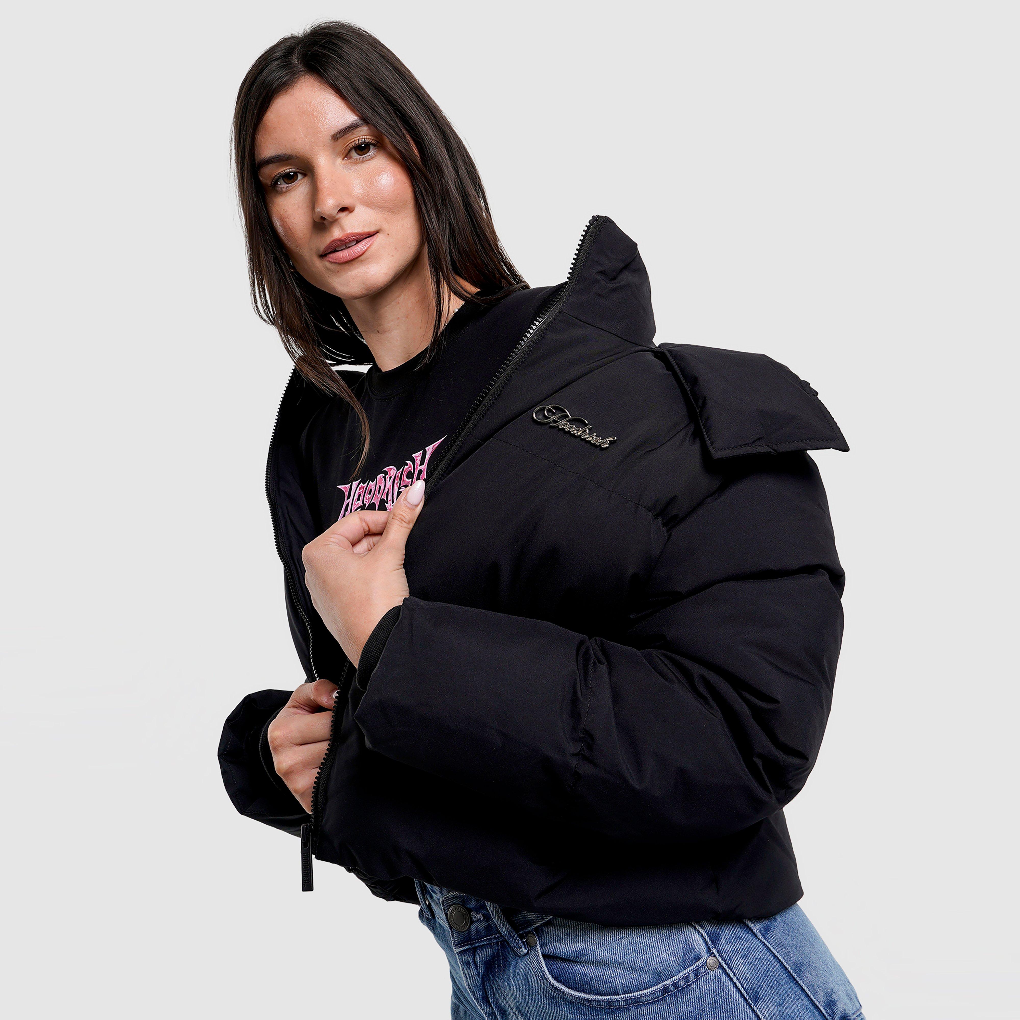 Női kabát HOODRICH KABÁT HUGO CROP PUFFER JKT BLK