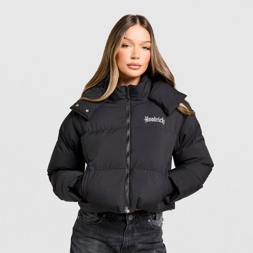 Dámska zimná bunda HOODRICH BUNDA HUGO CROP PUFFER JKT BLK