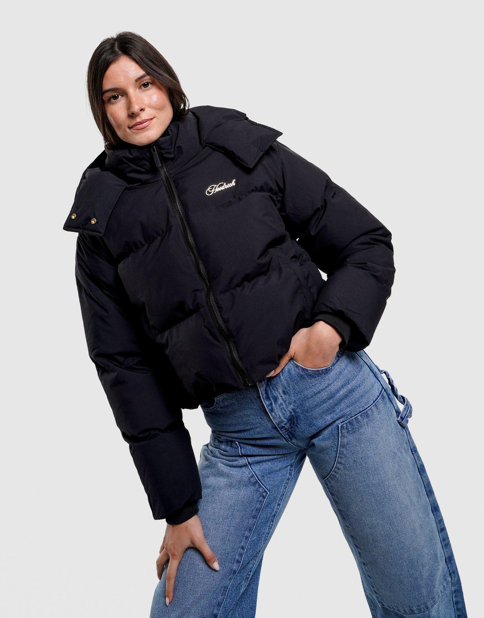 Dámska bunda HOODRICH BUNDA HUGO CROP PUFFER JKT BLK HW03250278 Černá