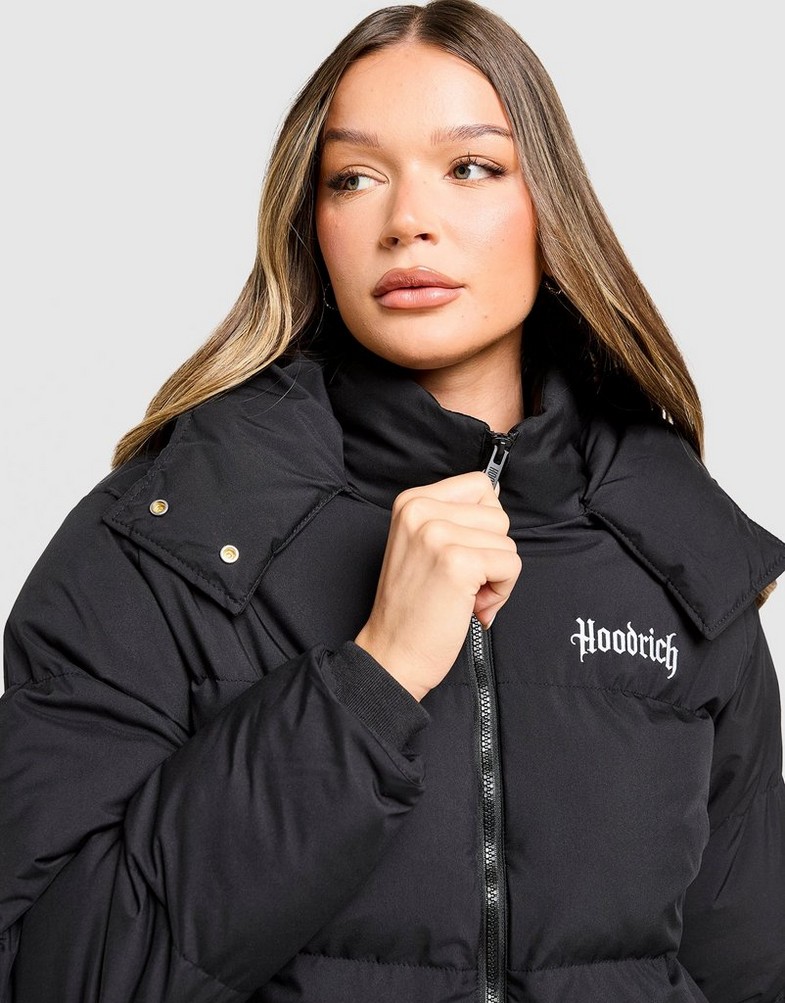 HOODRICH STRIUKĖ HUGO CROP PUFFER JKT BLK HW03250278 Juoda