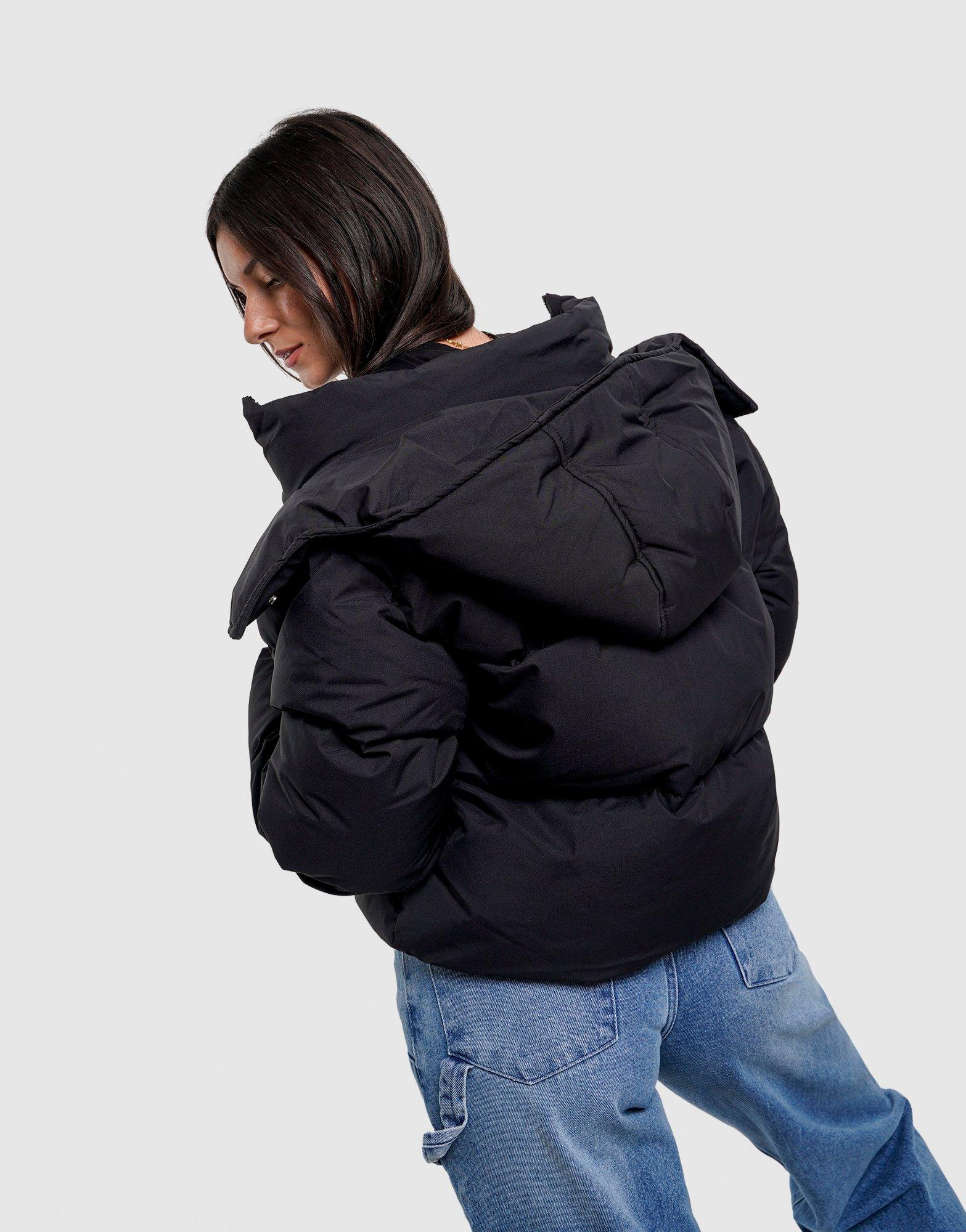 Dámska bunda HOODRICH BUNDA HUGO CROP PUFFER JKT BLK HW03250278 Černá