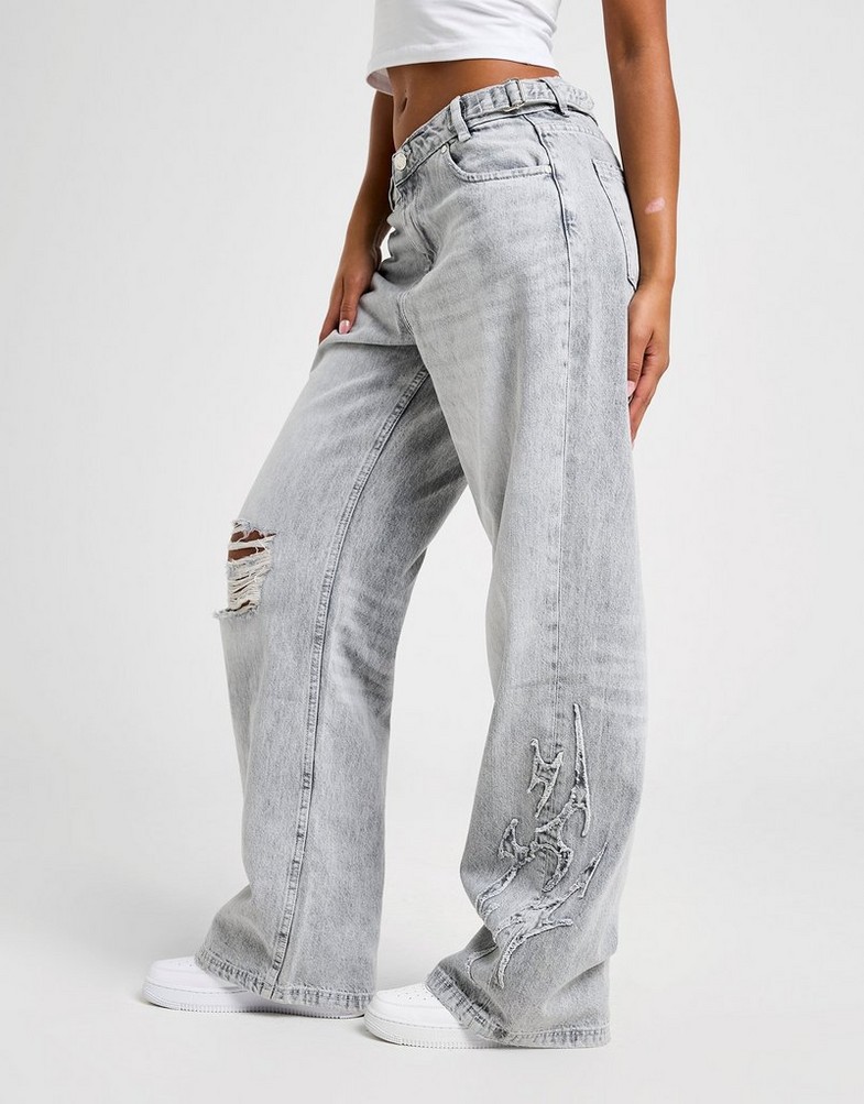Жіночі джинси HOODRICH ШТАНИ SPARK APPLIQ JEAN L'GRY HW04250183 Сірий