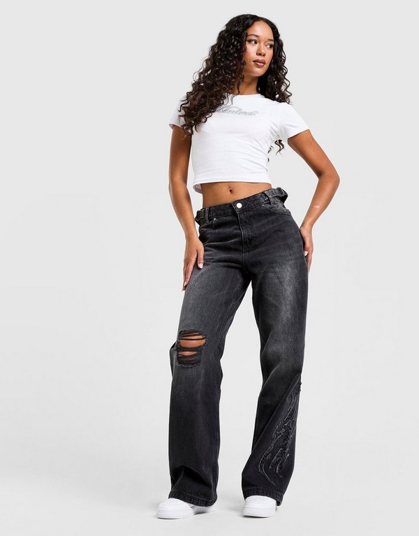 Hoodrich Nohavice Jeans Spark Applique