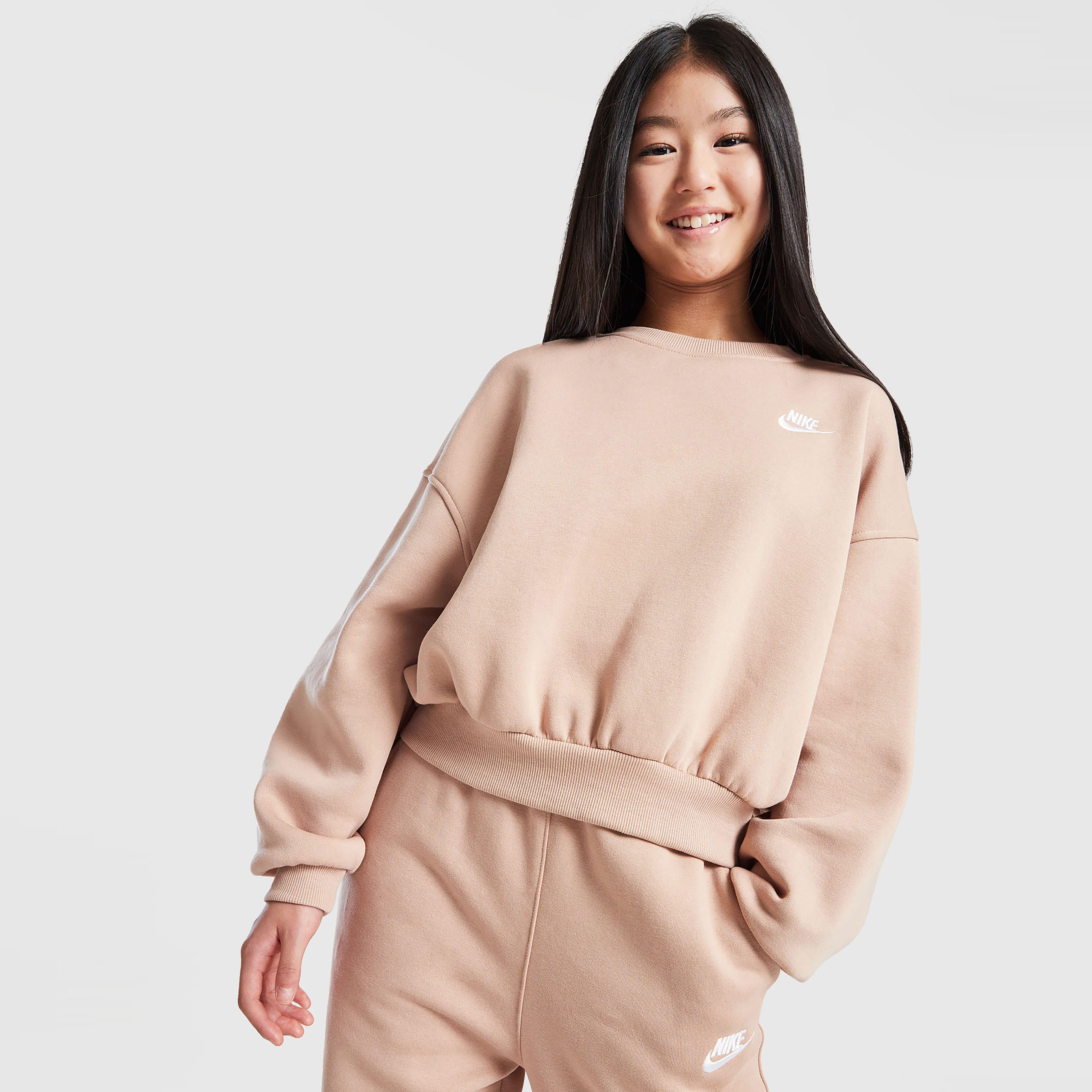 Dječji gornji dio trenirke NIKE VESTA G NSW CLUB FLC BXY CRW LBR