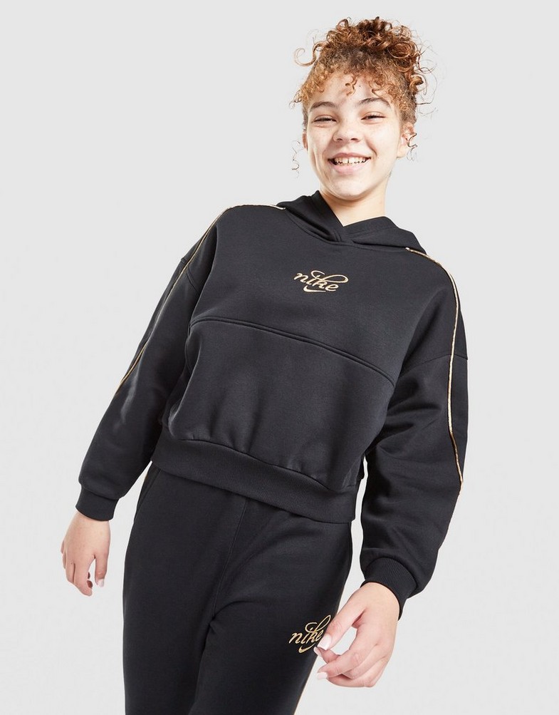 Дитячі кофти NIKE КОФТА З КАПЮШОНОМ G NSW CLUB FLC BXY GX SHNE HV0422-010 Чорний