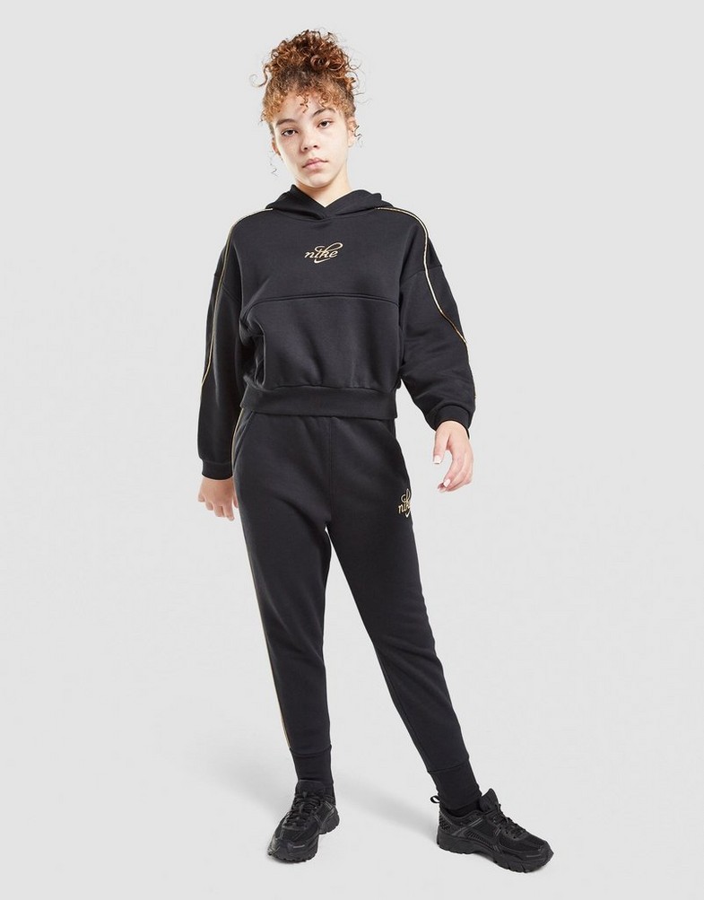 Дитячі кофти NIKE КОФТА З КАПЮШОНОМ G NSW CLUB FLC BXY GX SHNE HV0422-010 Чорний