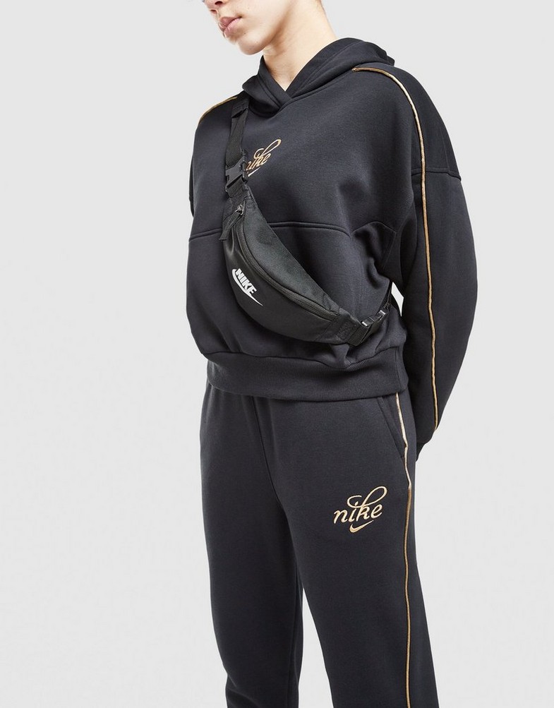 Pantaloni pentru copii NIKE PANTALONI  G NSW CLUB FLC OS JGGR GX SHNE HV0423-010 Negru