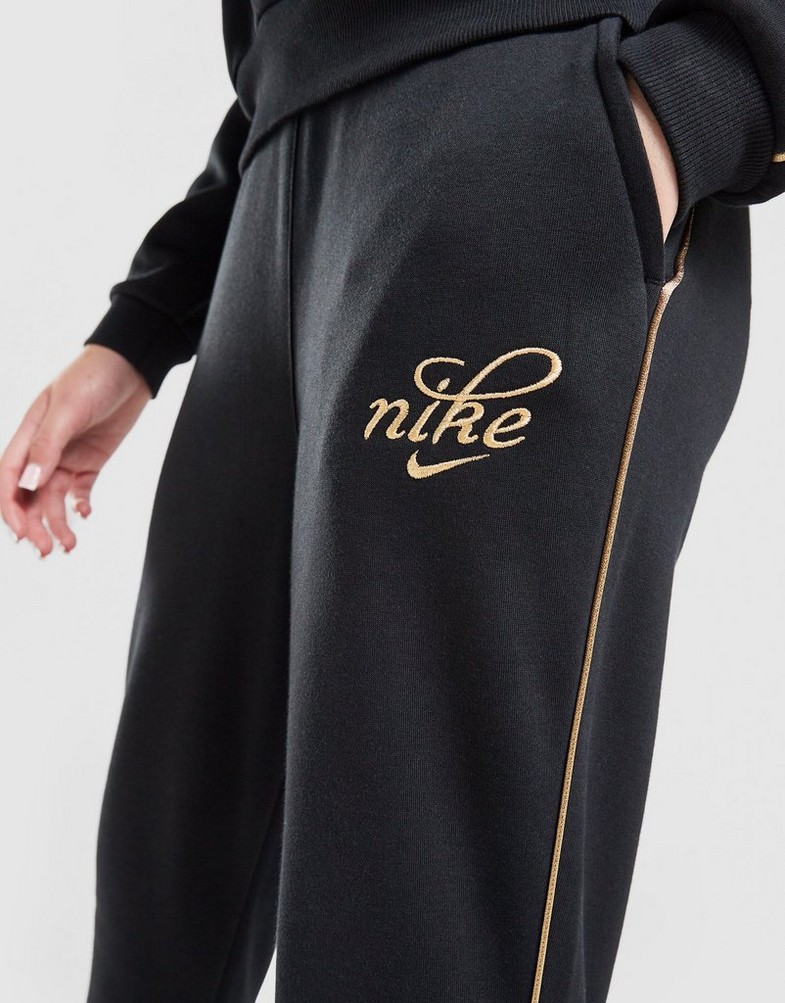 Pantaloni pentru copii NIKE PANTALONI  G NSW CLUB FLC OS JGGR GX SHNE HV0423-010 Negru