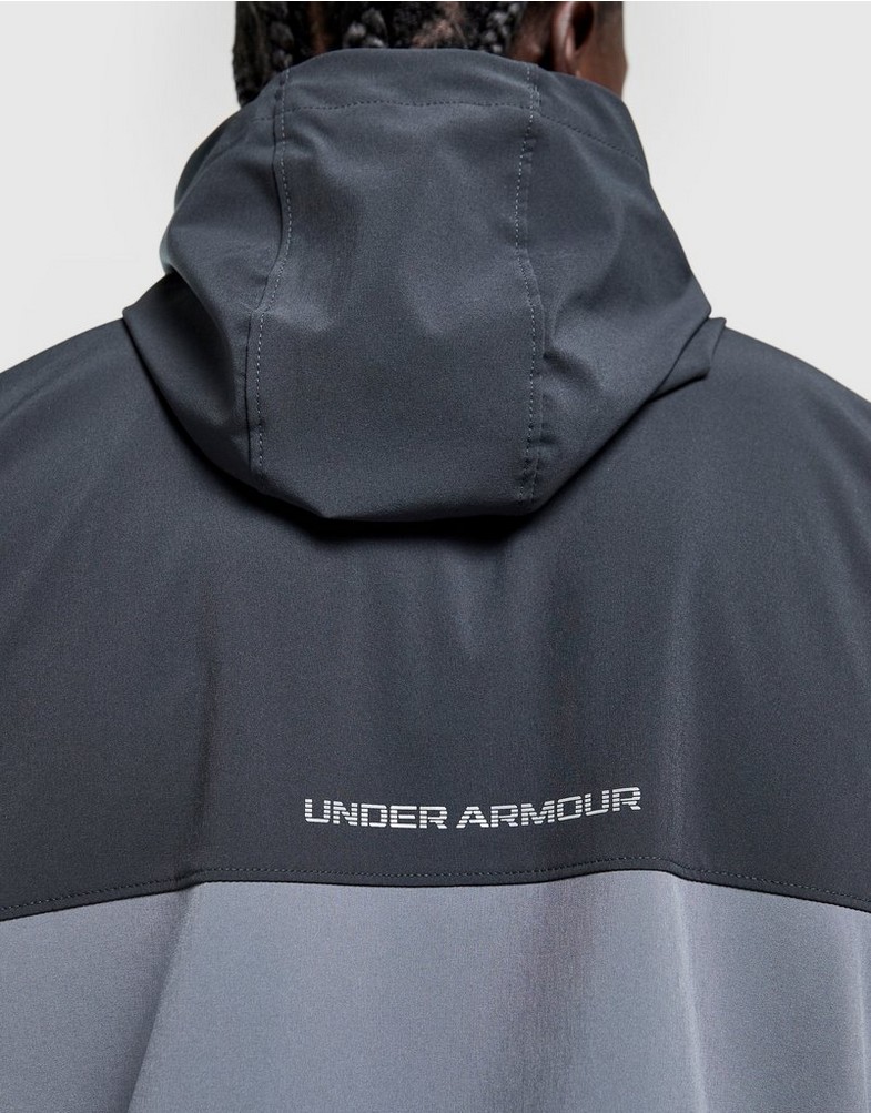 Vyriškas džemperis UNDER ARMOUR DŽEMPERIS SU GOBTUVU   TECH HYBRID WVN JCK 6007951-016 Pilka