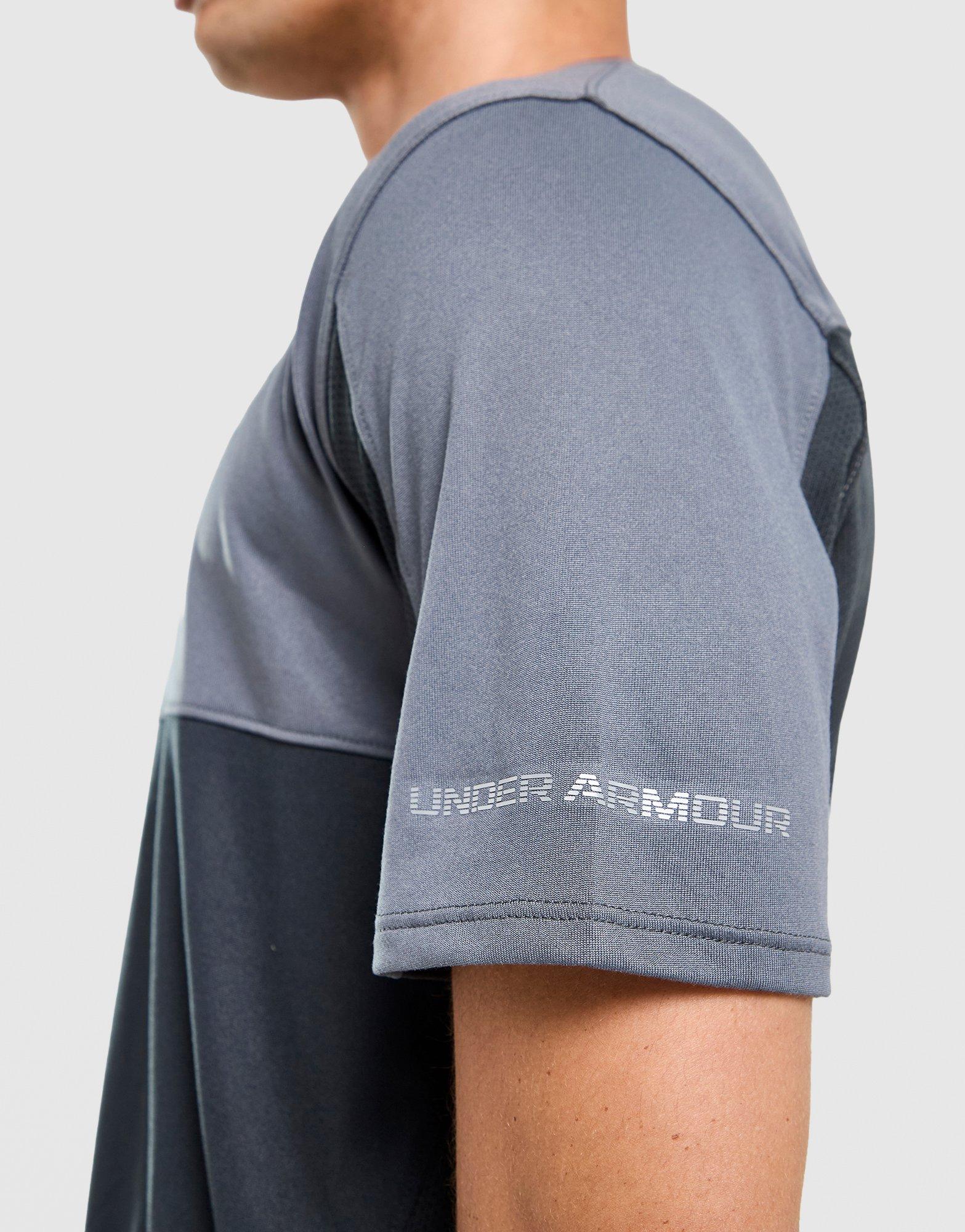 Tricou pentru bărbați UNDER ARMOUR TRICOU TECH HYBRID SS 6007954-016 Gri