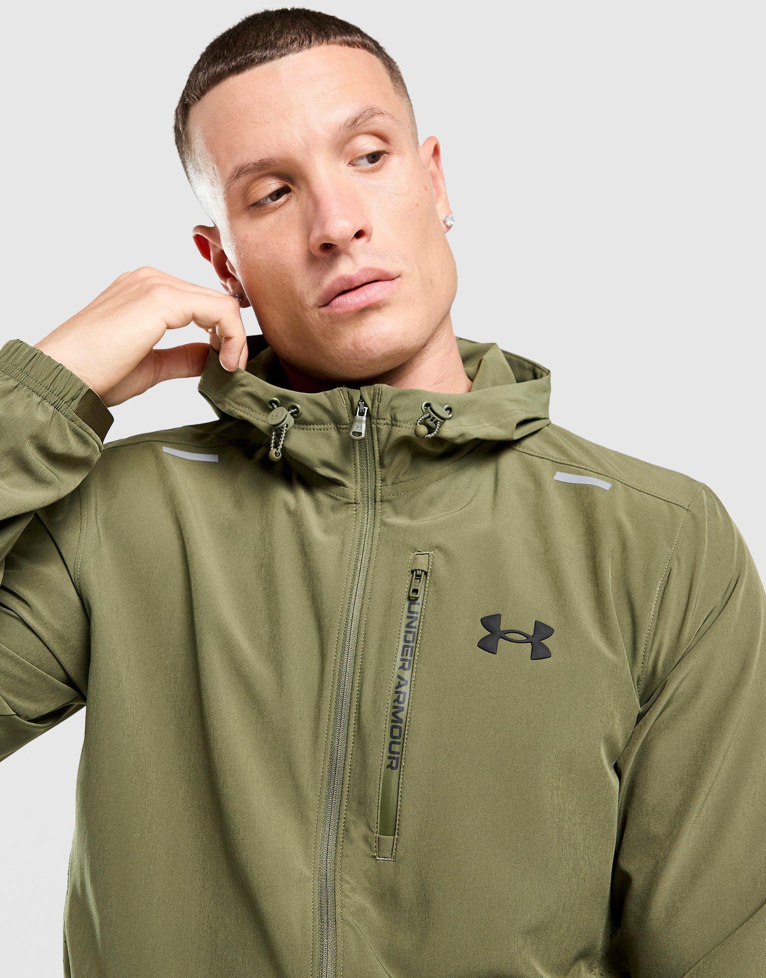 Bluza męska UNDER ARMOUR BLUZA Z KAPTUREM UA VANISH JKT 6007949-390 Khaki