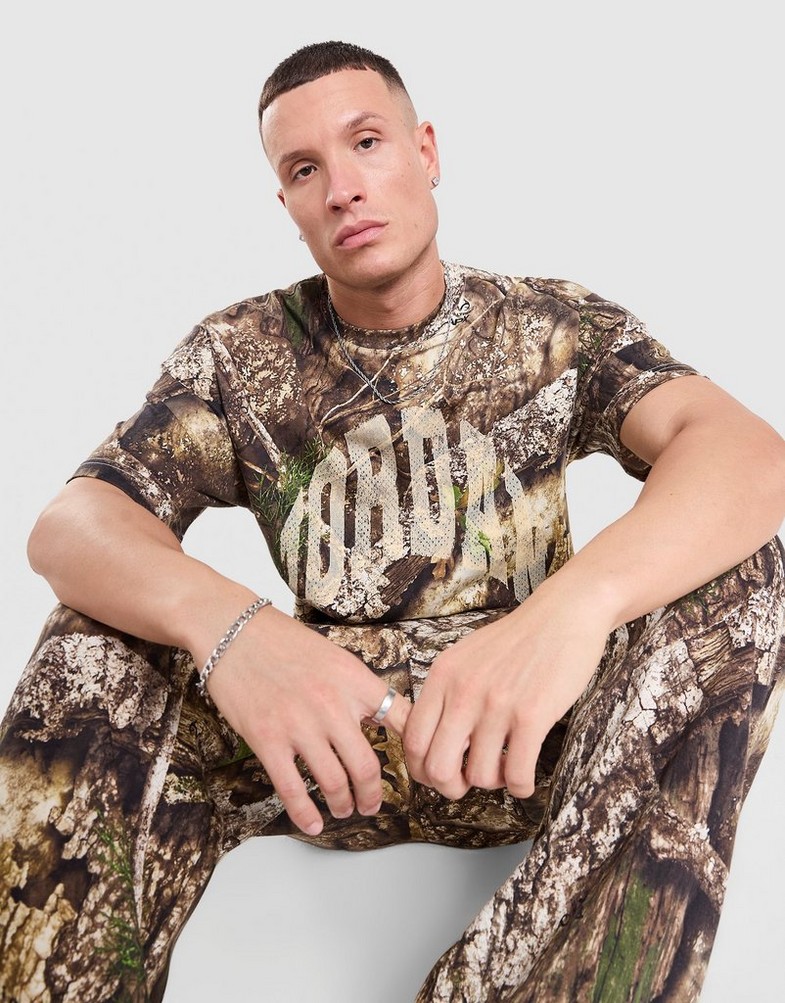 Muški T-shirt JORDAN T-SHIRT M J BRK RLT AOP SS CREW HQ9020-133 šarena