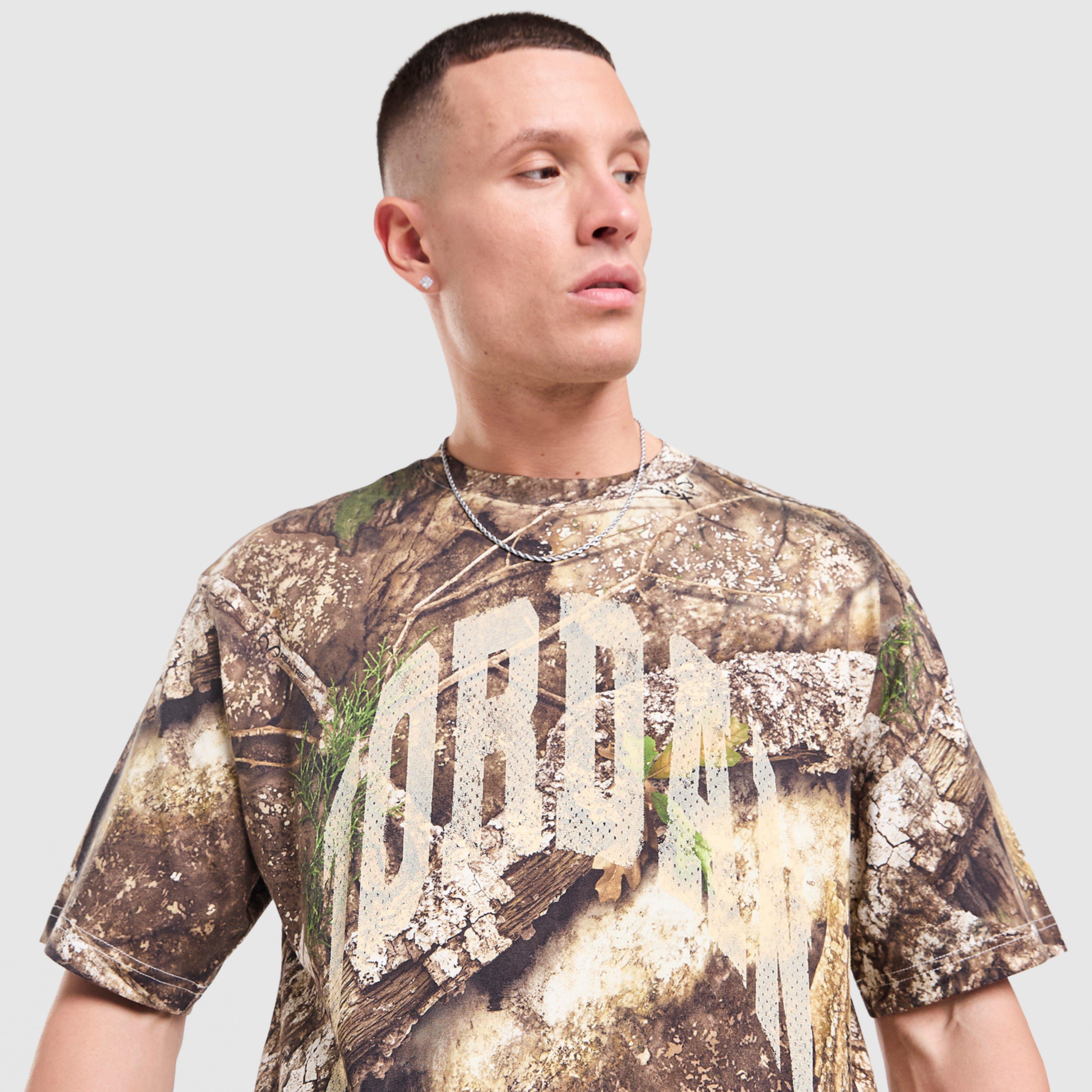 Férfi póló JORDAN PÓLÓ M J BRK RLT AOP SS CREW