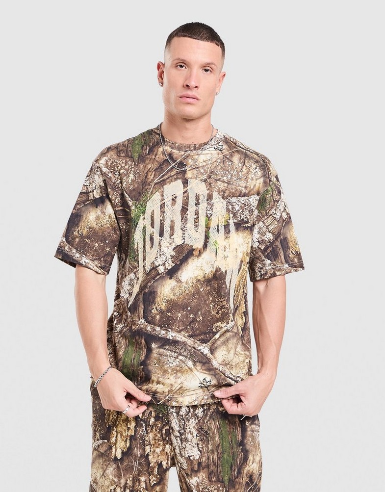 Muški T-shirt JORDAN T-SHIRT M J BRK RLT AOP SS CREW HQ9020-133 šarena