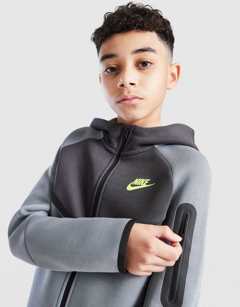 Дитячі кофти NIKE КОФТА З КАПЮШОНОМ B NSW TCH FLC FZ - PD HV5867-060 Сірий