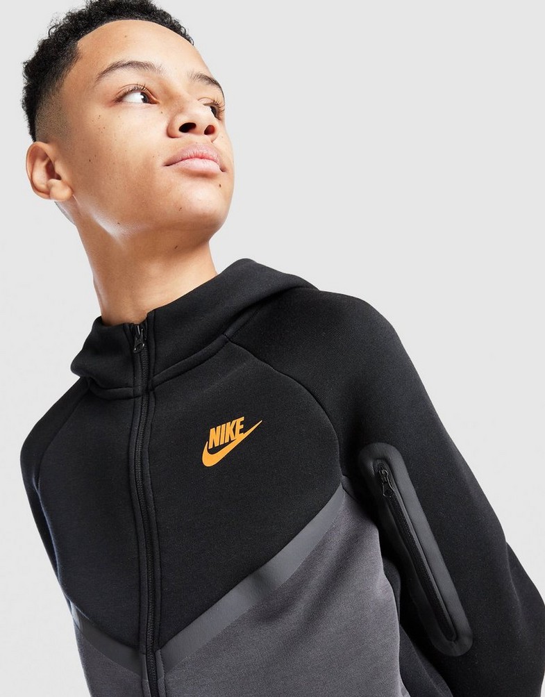 Vaikiškas džemperis NIKE DŽEMPERIS B NSW TCH FLC FZ - PD HV5867-013 Juoda