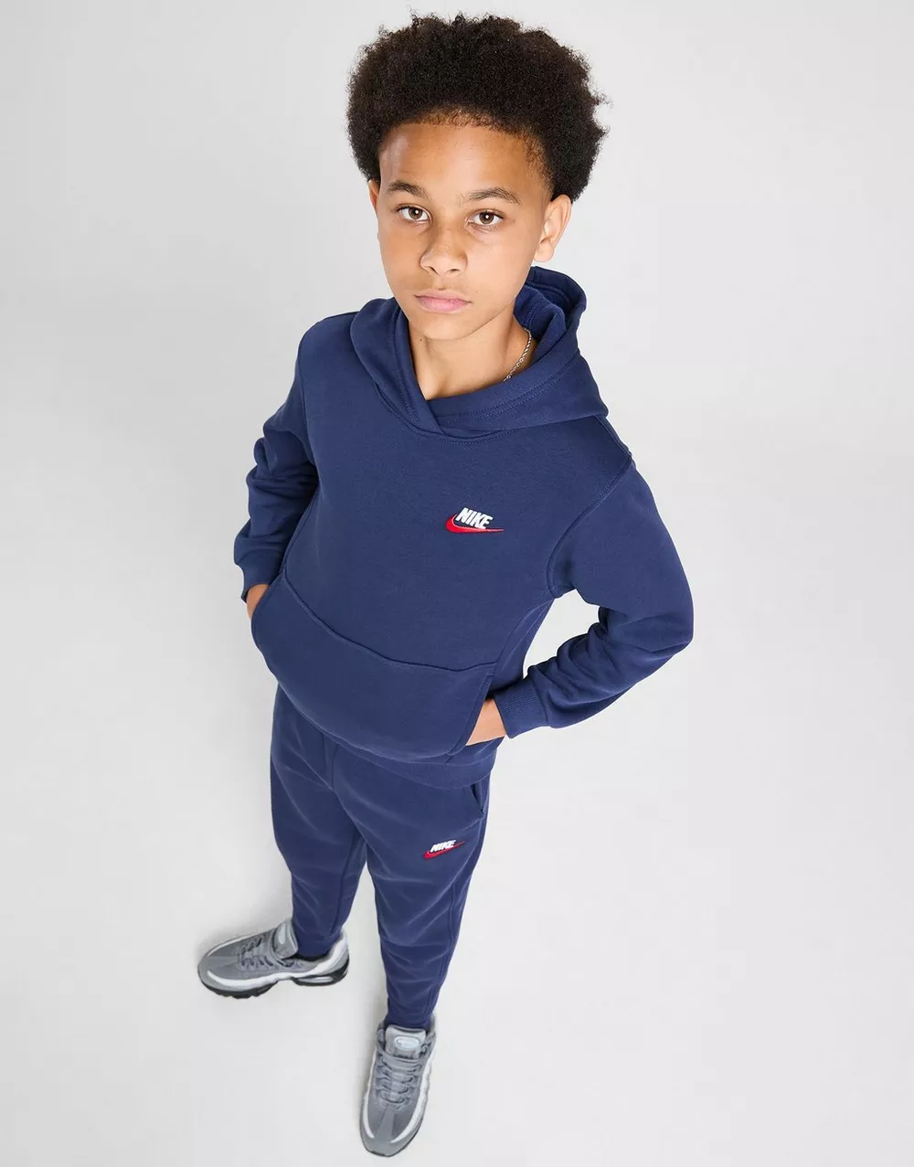 NIKE КОФТА З КАПЮШОНОМ K NSW CLUB FLC HDY LBR, фото 1 з 5