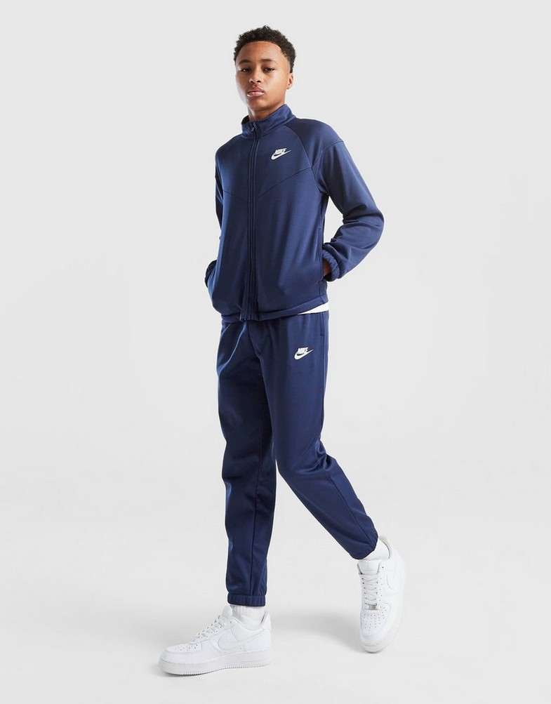 Vaikiški sportiniai kostiumai NIKE KOMPLEKTAS K NSW DF TRACKSUIT PK FZ HQ9315-410 Tamsiai mėlyna