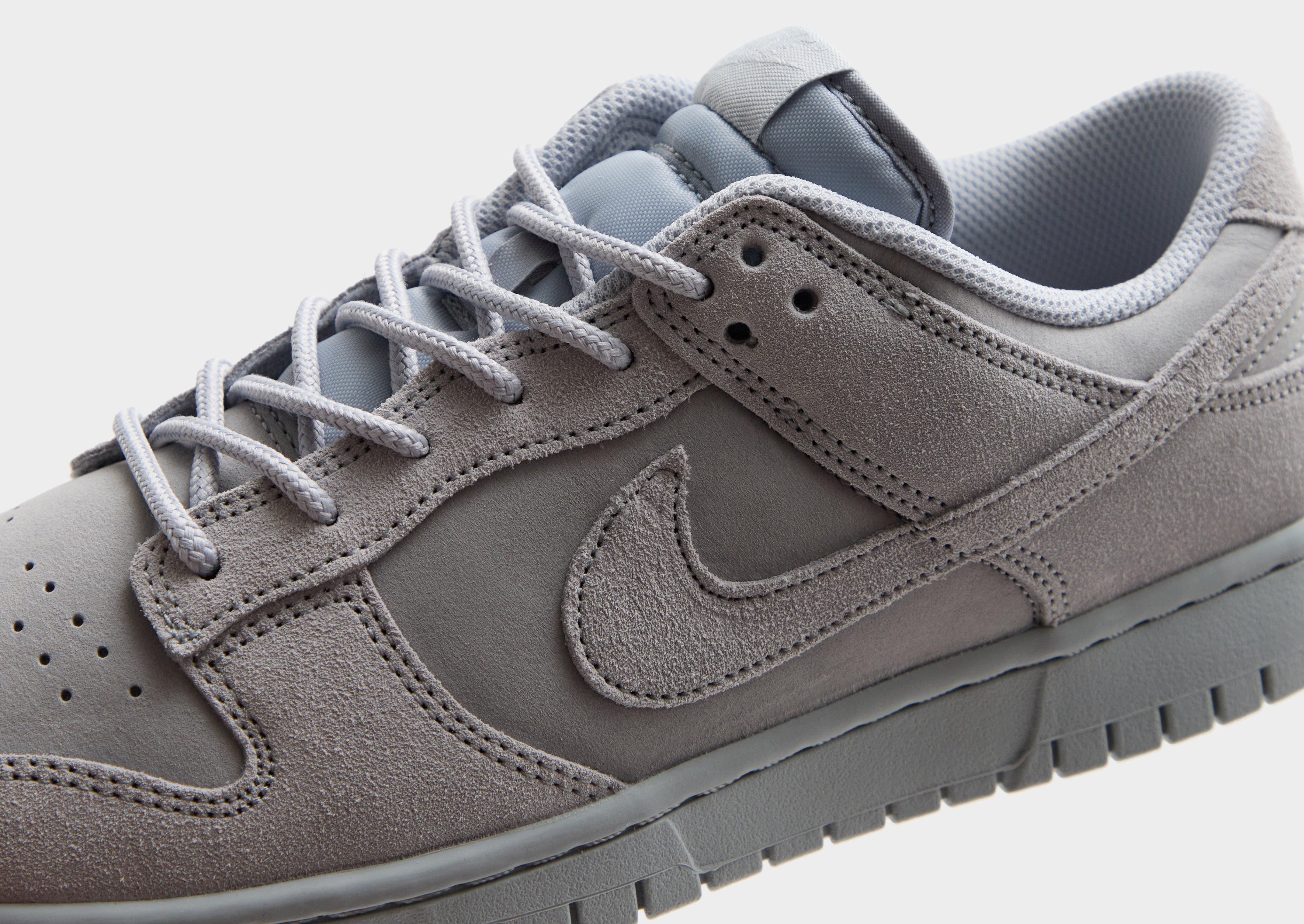 Buty sneakersy męskie NIKE DUNK LOW RETRO SE NUBUCK IB6651-002 Szary