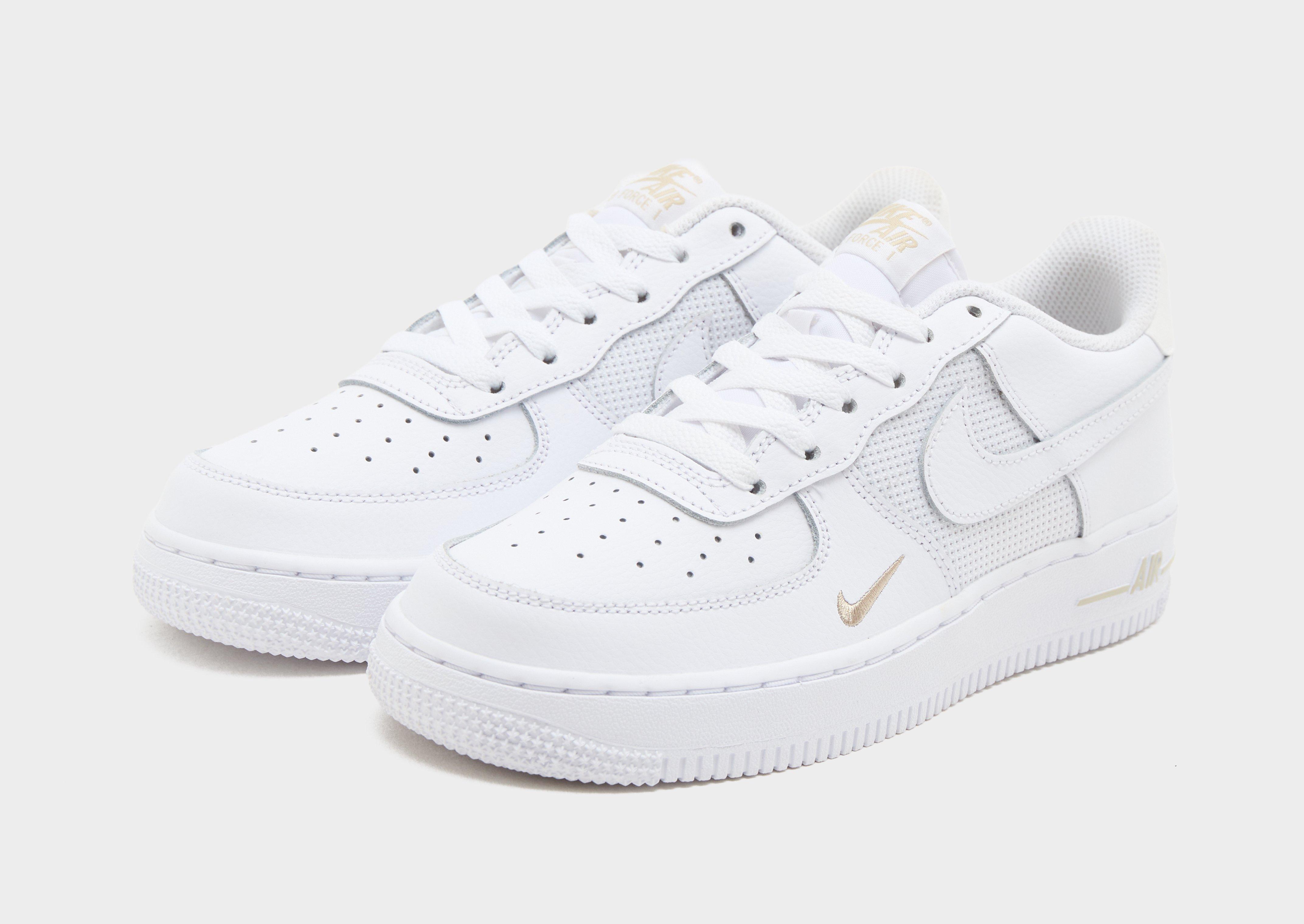 Buty sneakersy dla dzieci NIKE AIR FORCE 1 GS IO1158-100 Biały