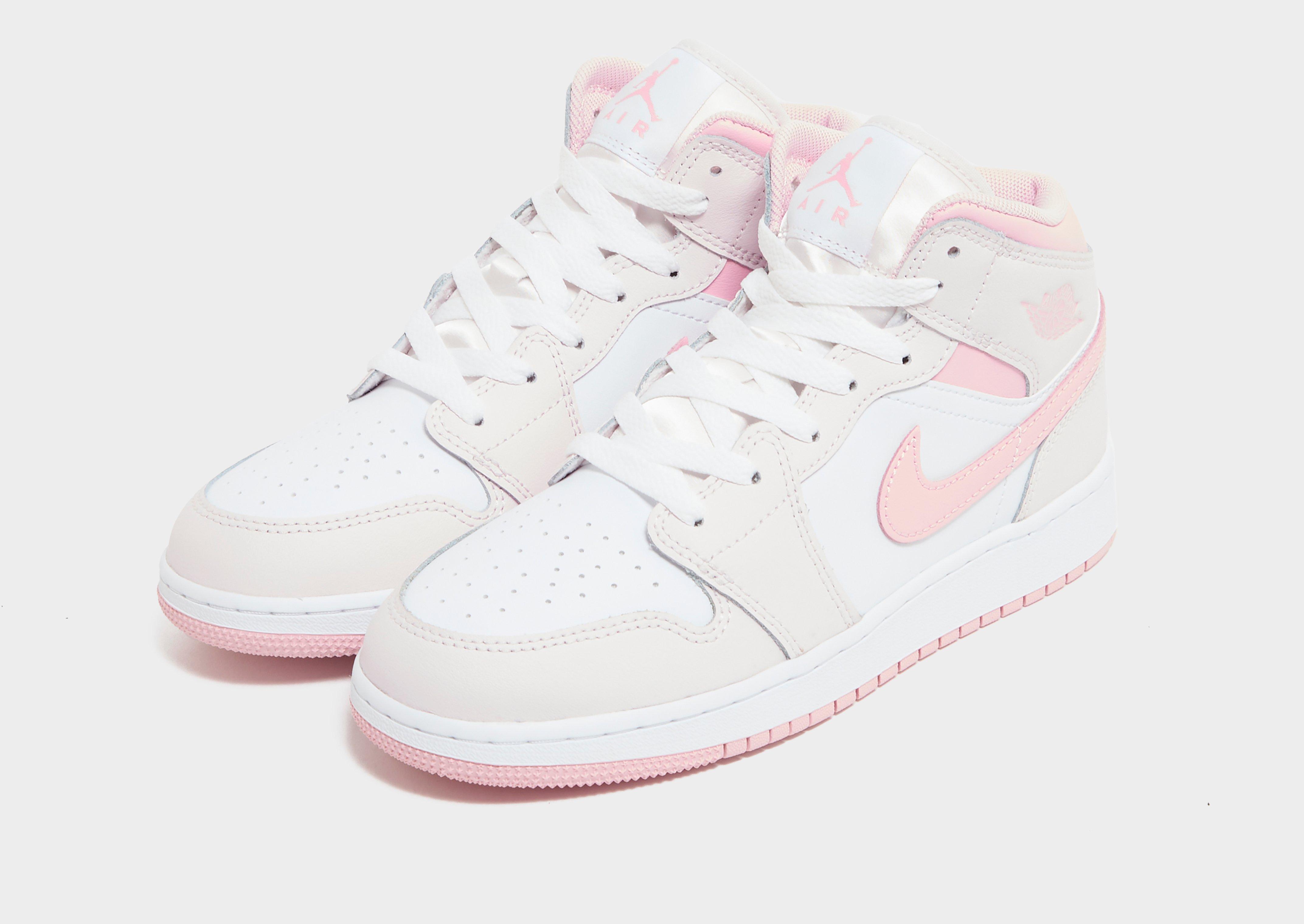 Buty sneakersy dla dzieci AIR JORDAN 1 MID DQ8423-600 Różowy