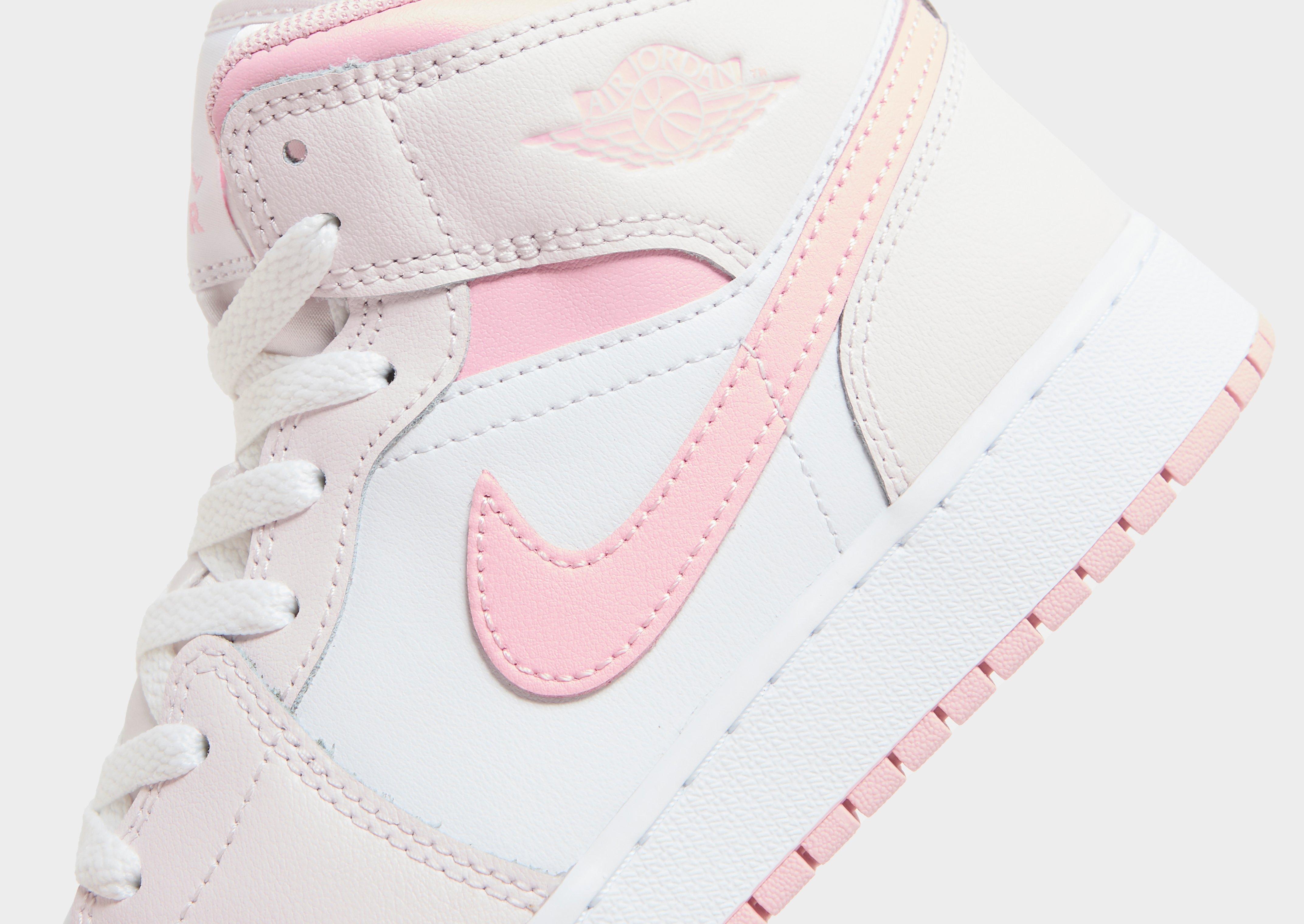 Buty sneakersy dla dzieci AIR JORDAN 1 MID DQ8423-600 Różowy