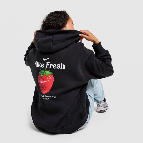 NIKE СУИТЧЪР С КАЧУЛКА W NSW FRT OS PO STWBRY HD