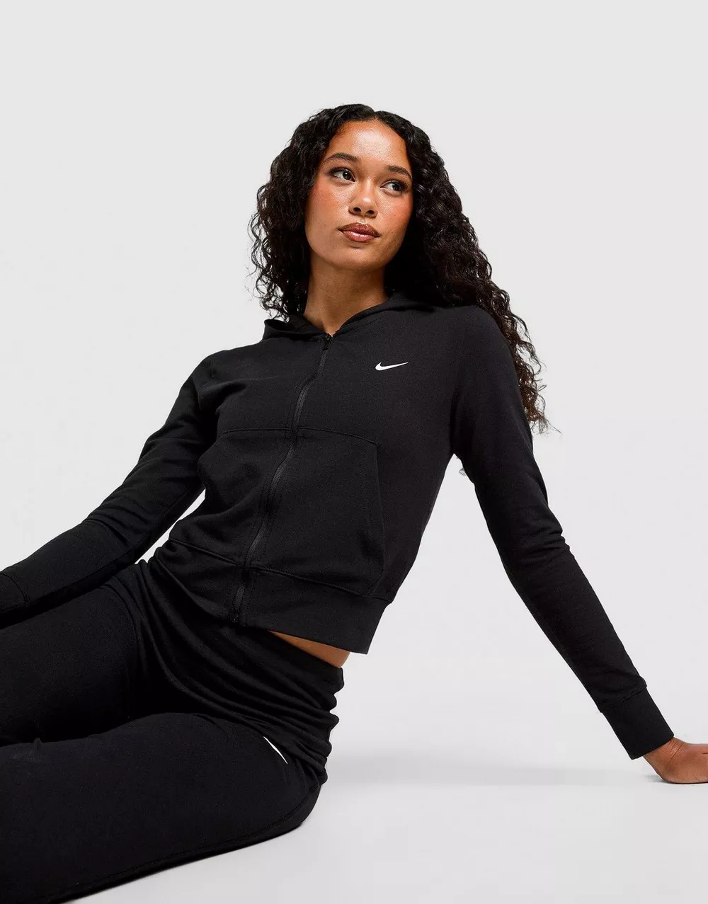 NIKE КОФТА НА БЛИСКАВЦІ З КАПЮШОНОМ   W NSW FZ HD LS ТОП, фото 1 з 6