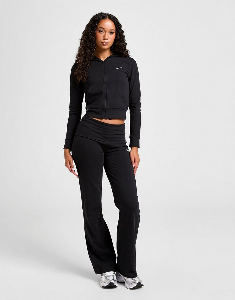 Női pulóver NIKE PULÓVER CIPZÁRAS KAPUCNIS W NSW FZ HD LS TOP IQ1435-010 Fekete