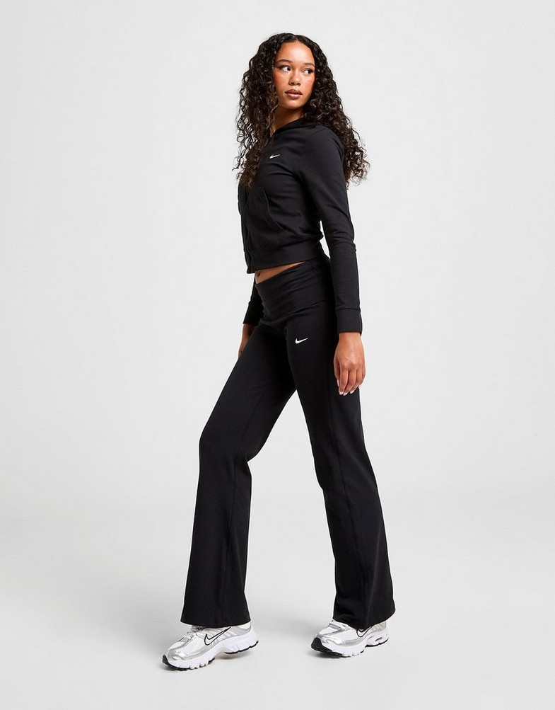 Colanți pentru femei NIKE COLANȚI W NSW HR FLDOVR PNT COORD IQ1436-010 Negru