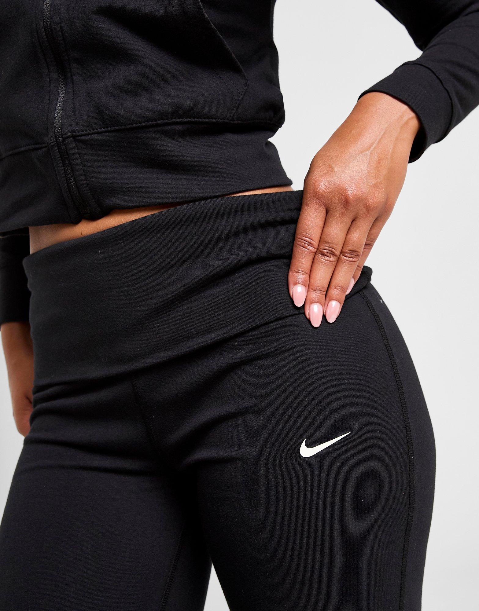 NIKE LEGGINGS W NSW HR FLDOVR PNT COORD IQ1436-010 Čierna
