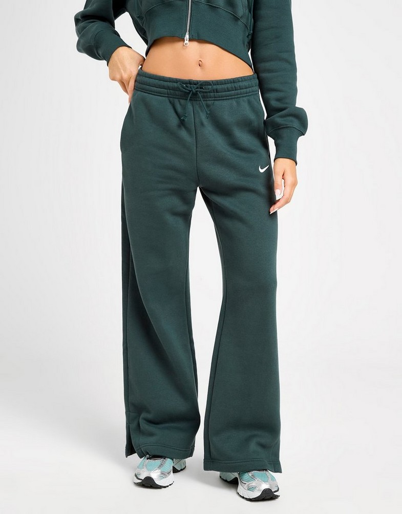 Dámske nohavice NIKE NOHAVICE  W NSW PHNX FLC HR PANT WIDE 2 IH1011-390 Zelená