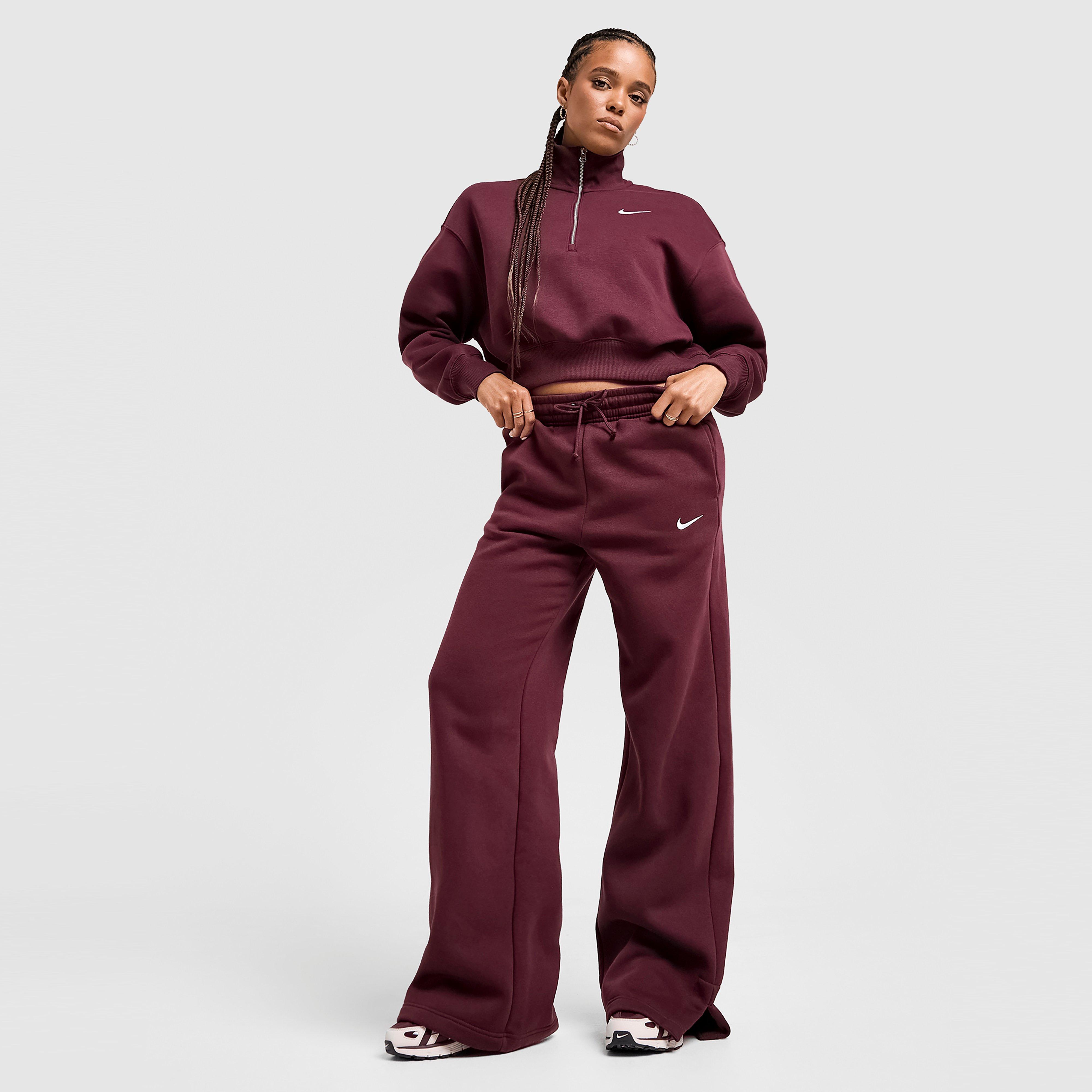 Dámske nohavice NIKE NOHAVICE  W NSW PHNX FLC HR PANT WIDE 2