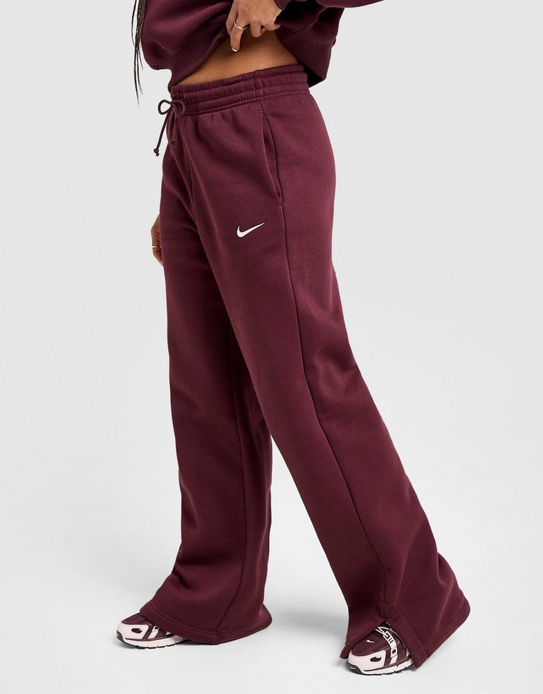 Moteriškos kelnės NIKE KELNĖS W NSW PHNX FLC HR PANT WIDE 2 IH1011-652 Vyšninė