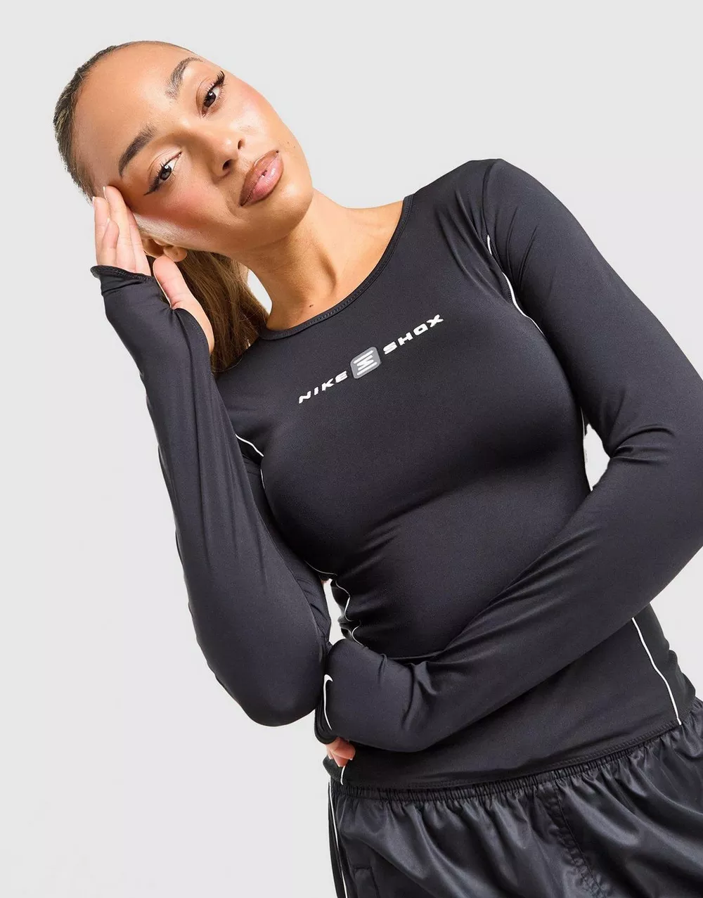 NIKE ФУТБОЛКА W NSW LS ТОП SHOX, фото 1 з 6