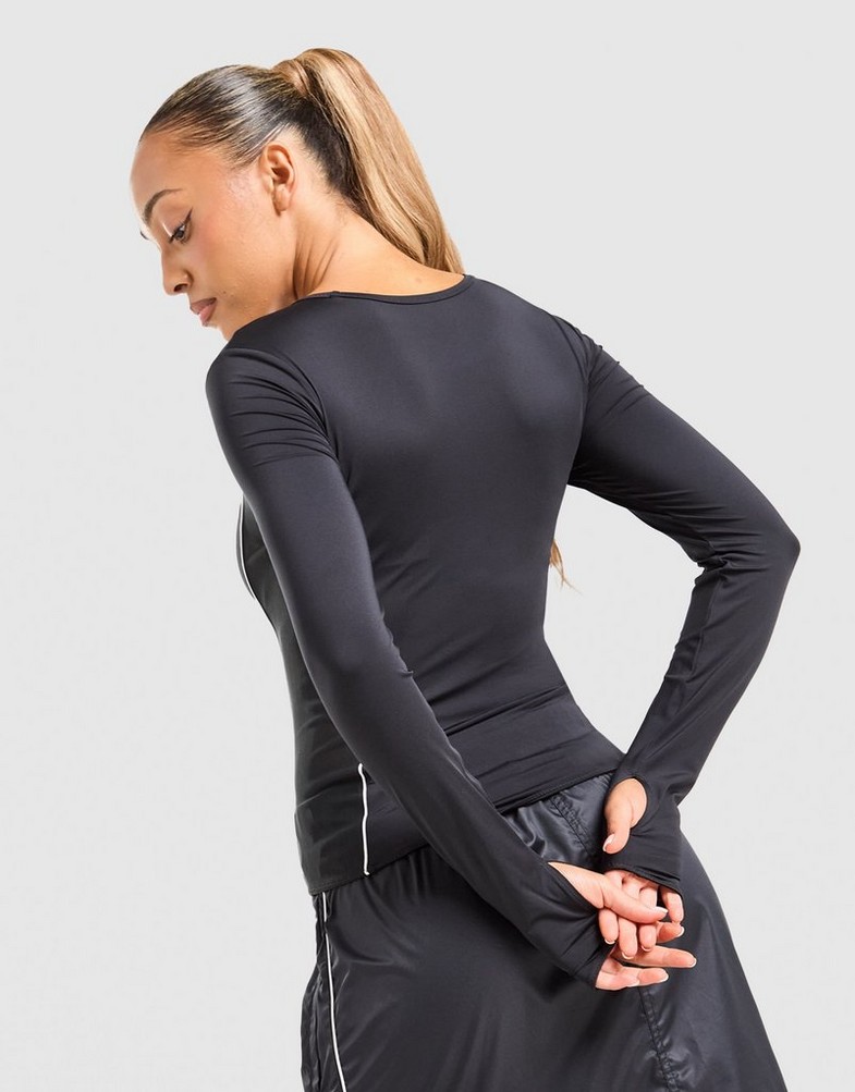 Dámske tričko NIKE TRIČKO W NSW LS TOP SHOX IH0263-010 Čierna