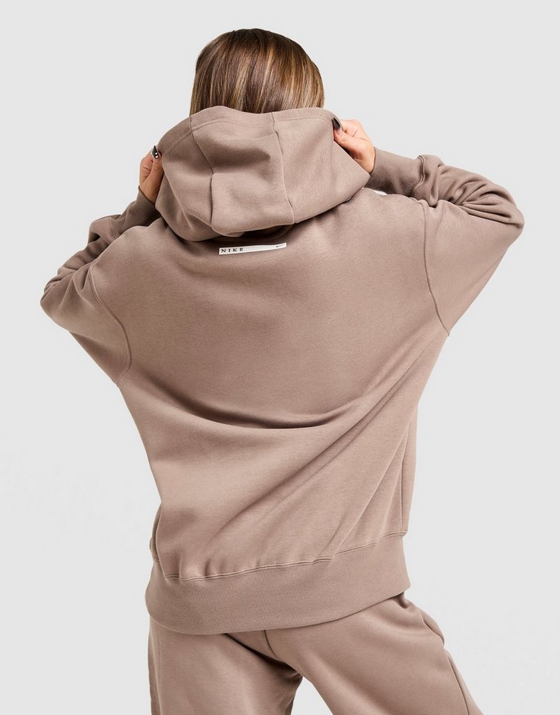 Dámska mikina NIKE MIKINA S KAPUCŇOU W NSW PHNX FLC PO HOOD GLS IH4054-214 Hnedá
