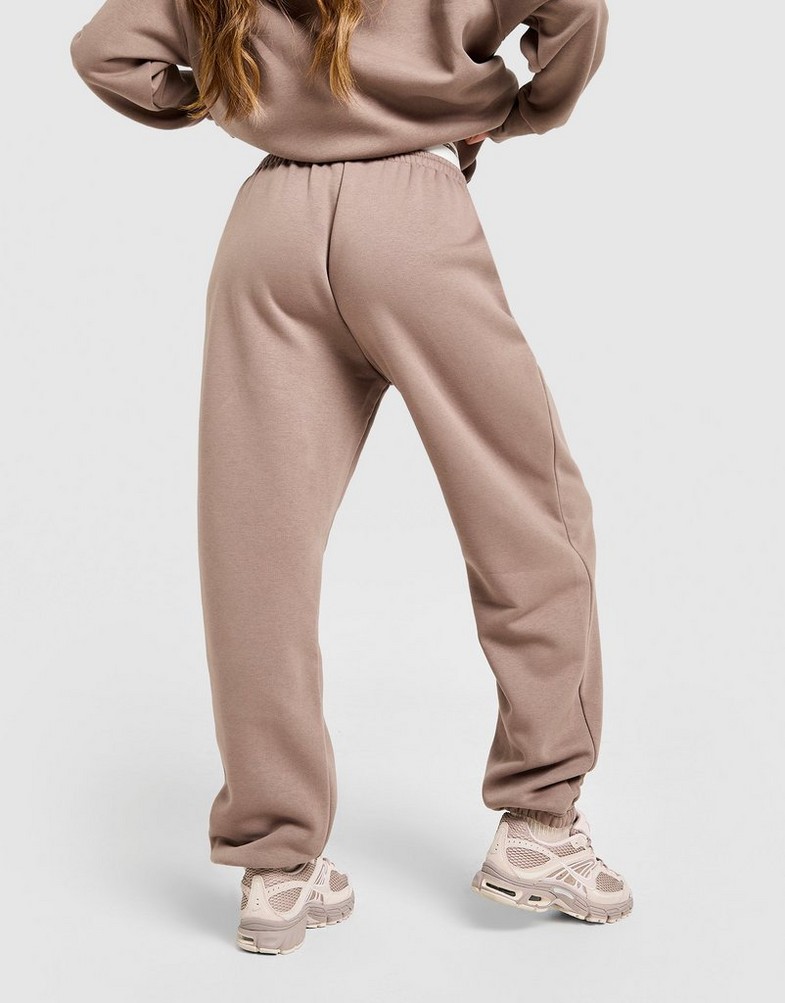 NIKE SPODNIE W NSW PHNX FLC HR PANT GLS IH4055-214 Brązowy