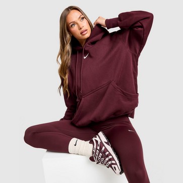 Moteriškas džemperis NIKE DŽEMPERIS SU GOBTUVU   W NSW PHNX FLC OS PO HOODIE