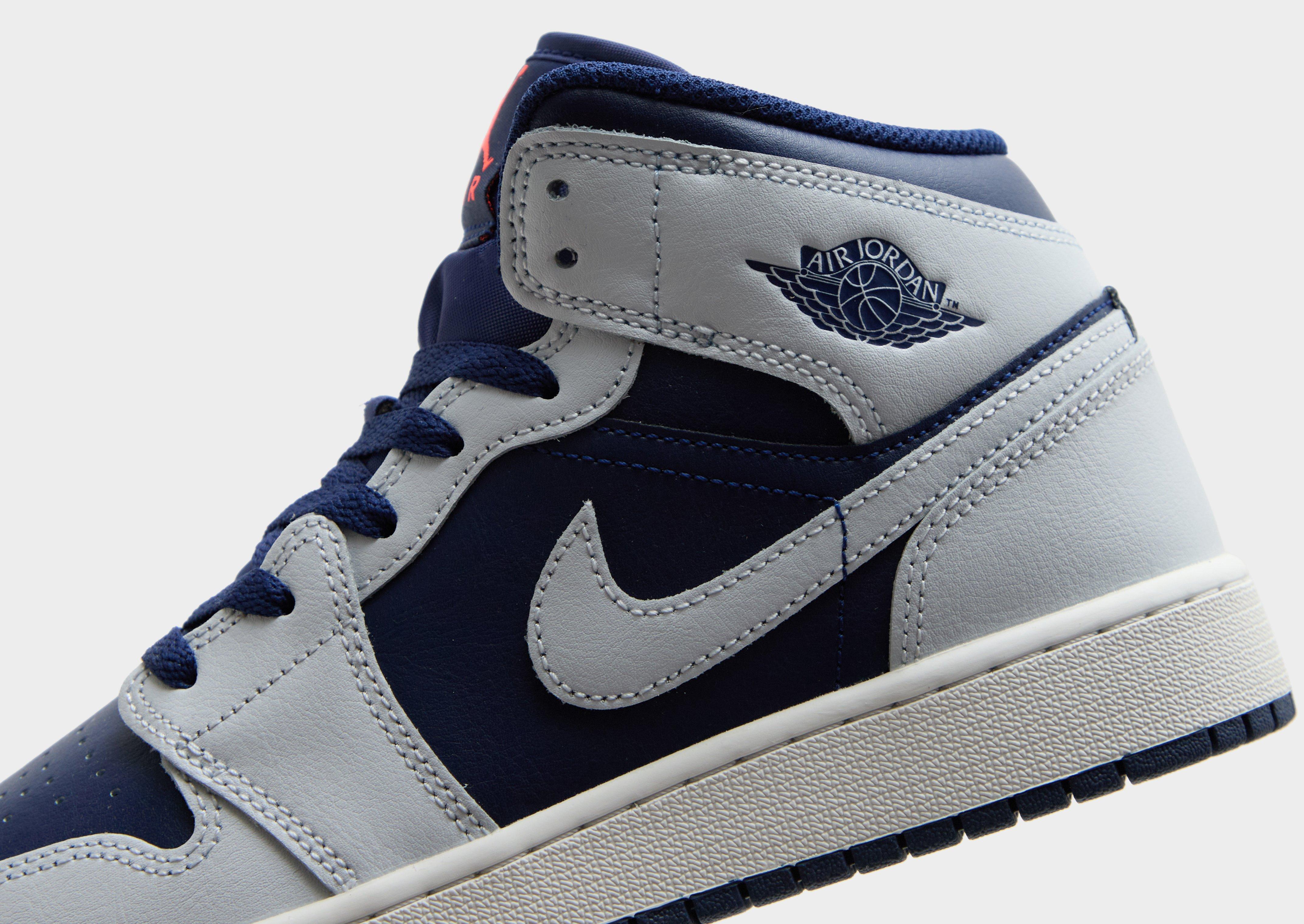 Buty sneakersy dla dzieci JORDAN AIR 1 MID BG DQ8423-403 Granatowy