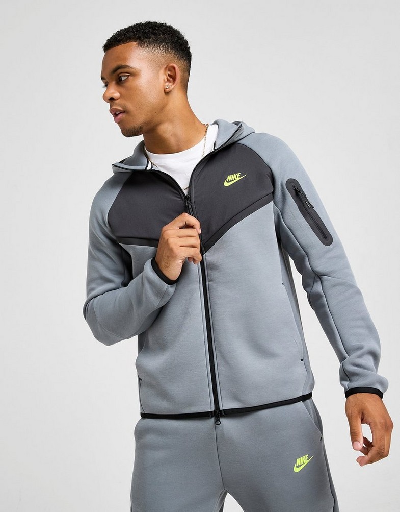 Pánska mikina NIKE MIKINA S KAPUCŇOU M NK TCH MIX WR HOODIE IH4302-065 Sivá