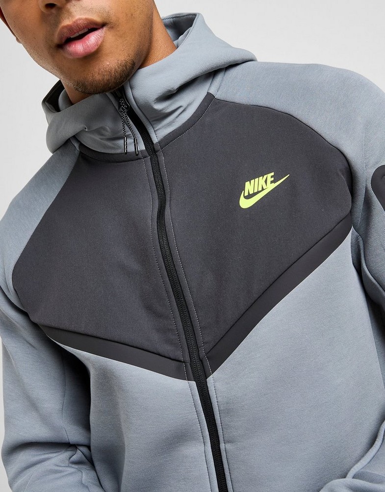 Pánska mikina NIKE MIKINA S KAPUCŇOU M NK TCH MIX WR HOODIE IH4302-065 Sivá