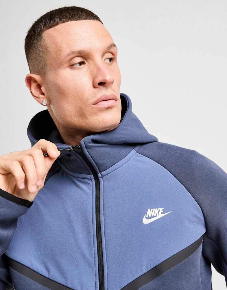 Bluza męska NIKE BLUZA Z KAPTUREM M NK TCH MIX WR HOODIE IH4302-437 Niebieski