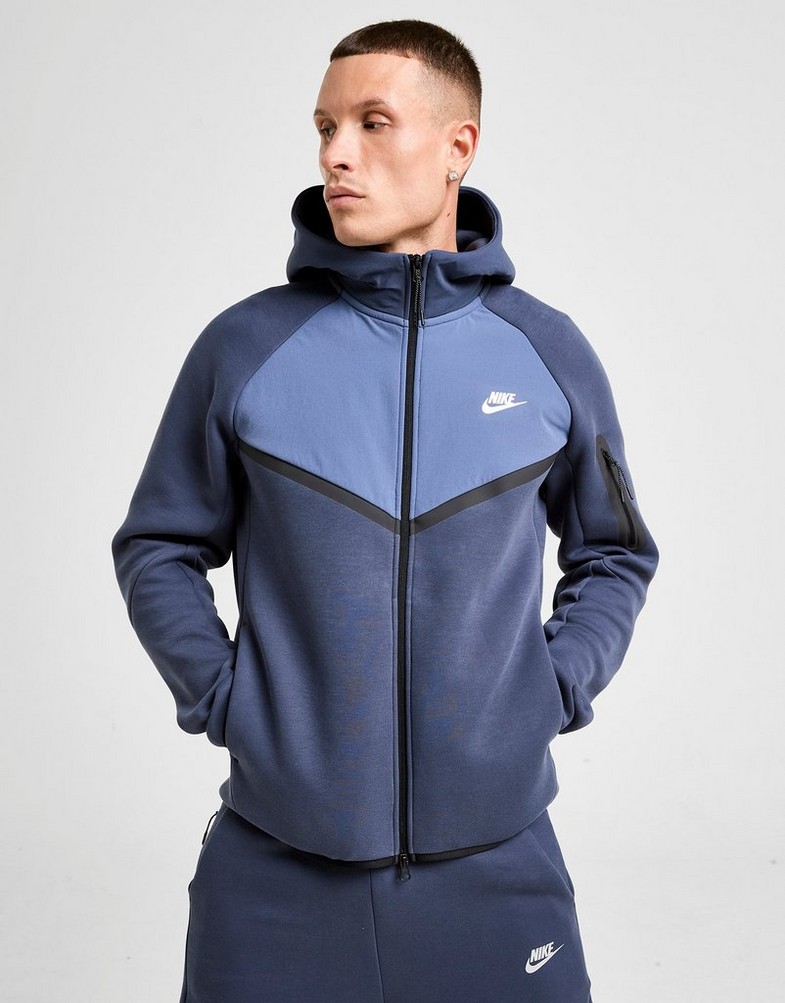 Bluza męska NIKE BLUZA Z KAPTUREM M NK TCH MIX WR HOODIE IH4302-437 Niebieski
