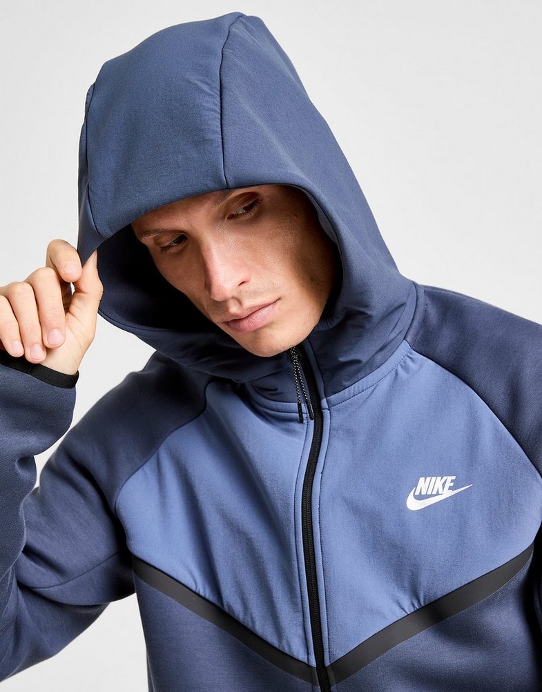 Bluza męska NIKE BLUZA Z KAPTUREM M NK TCH MIX WR HOODIE IH4302-437 Niebieski
