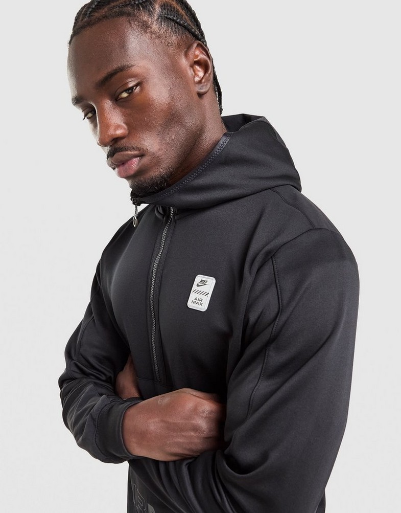 Bluză pentru bărbați NIKE BLUZĂ CU GLUGĂ M NSW AIRMAX PKHZ HOODIE BB IF0396-010 Negru