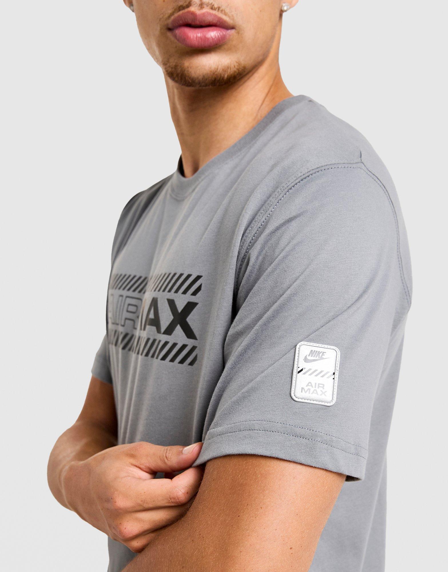 Koszulka, t-shirt męski NIKE T-SHIRT M NSW AIR MAX SS TEE IF0014-065 Szary