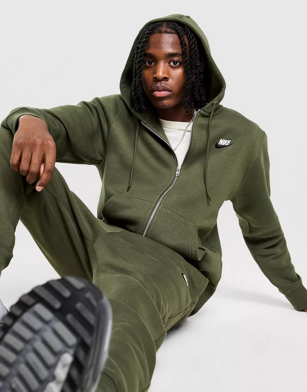 NIKE КОФТА НА БЛИСКАВЦІ M NSW CLUB DT HOODIE FZ BB, фото 1 з 5